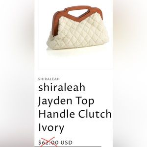 Brand new Shiraleah clutch